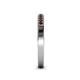 4 - Janice 1.70 mm Red Garnet 13 Stone Wedding Band 