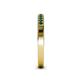 4 - Janice 1.70 mm Emerald 13 Stone Wedding Band 