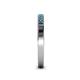 4 - Janice 1.70 mm Blue Diamond 13 Stone Wedding Band 
