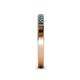 4 - Janice 1.70 mm Blue Diamond 13 Stone Wedding Band 