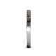 4 - Janice 1.70 mm Smoky Quartz 13 Stone Wedding Band 
