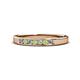 1 - Kathiryn 2.40 mm Peridot and Diamond 7 Stone Wedding Band 