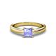 1 - Adsila Princess Cut Tanzanite Solitaire Engagement Ring 