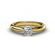 1 - Akila Princess Cut Diamond Solitaire Engagement Ring 