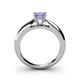 5 - Akila Princess Cut Tanzanite Solitaire Engagement Ring 