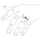 6 - Akila Princess Cut Red Garnet Solitaire Engagement Ring 
