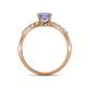 5 - Fenice Tanzanite and Diamond Bridal Set Ring 
