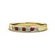 1 - Kathiryn 2.70 mm Ruby and Diamond 7 Stone Wedding Band 