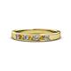 1 - Kathiryn 2.70 mm Citrine and Diamond 7 Stone Wedding Band 