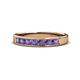 1 - Kathiryn 3.00 mm Iolite 7 Stone Wedding Band 