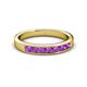 2 - Kathiryn 3.00 mm Amethyst 7 Stone Wedding Band 