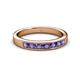 2 - Kathiryn 3.00 mm Iolite 7 Stone Wedding Band 