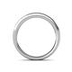 5 - Kathiryn 3.00 mm White Sapphire 7 Stone Wedding Band 