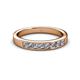 2 - Kathiryn 3.00 mm Diamond 7 Stone Wedding Band 