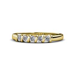 Talia Diamond Stone Wedding Band Diamond Stone Bar Set Womens Wedding Band Stackable ctw K Yellow Gold