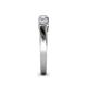 4 - Talia 3.40 mm Iolite and Diamond 5 Stone Wedding Band 