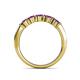 6 - Talia 3.40 mm Amethyst 5 Stone Wedding Band 