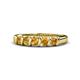 1 - Talia 3.40 mm Citrine 5 Stone Wedding Band 