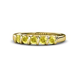 Talia Yellow Sapphire Stone Wedding Band Yellow Sapphire Stone Bar Set Womens Wedding Band Stackable ctw K Yellow Gold