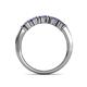 6 - Talia 3.40 mm Iolite 5 Stone Wedding Band 