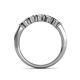 6 - Talia 3.40 mm Diamond 5 Stone Wedding Band 