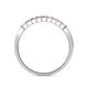 5 - Neria 2.50 mm Pink Tourmaline 9 Stone Wedding Band 