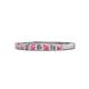 1 - Neria 2.50 mm Pink Tourmaline and Diamond 9 Stone Wedding Band 