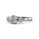 1 - Avrit Diamond Three Stone Engagement Ring 