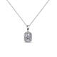 1 - Edlyn Diamond Halo Pendant 