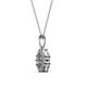 2 - Urania Semi Mount Floral Halo Pendant 