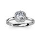3 - Myrna Diamond Halo Engagement Ring  