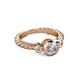 3 - Azalea Diamond Three Stone Ring 