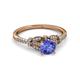 3 - Katelle Desire Tanzanite and Diamond Engagement Ring 