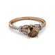 3 - Katelle Desire Smoky Quartz and Diamond Engagement Ring 