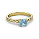 3 - Sariah Desire Aquamarine and Diamond Engagement Ring 