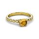 3 - Sariah Desire Citrine and Diamond Engagement Ring 