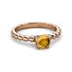 3 - Sariah Desire Citrine and Diamond Engagement Ring 