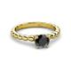 3 - Sariah Desire Black and White Diamond Engagement Ring 