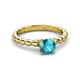 3 - Sariah Desire London Blue Topaz and Diamond Engagement Ring 
