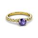 3 - Sariah Desire Iolite and Diamond Engagement Ring 
