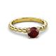 3 - Sariah Desire Red Garnet and Diamond Engagement Ring 