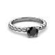 3 - Sariah Desire Black and White Diamond Engagement Ring 