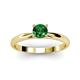 2 - Celine 6.00 mm Round Emerald Solitaire Engagement Ring 