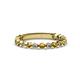 1 - Ashlyn 1.80 mm Citrine and Diamond 3/4 Eternity Band 