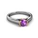 3 - Ellie Desire Amethyst and Diamond Engagement Ring 