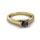 3 - Ellie Desire Black and White Diamond Engagement Ring 
