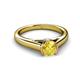 3 - Ellie Desire Yellow Sapphire and Diamond Engagement Ring 