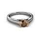 3 - Ellie Desire Smoky Quartz and Diamond Engagement Ring 