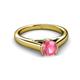 3 - Ellie Desire Pink Tourmaline and Diamond Engagement Ring 