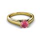 3 - Ellie Desire Rhodolite Garnet and Diamond Engagement Ring 